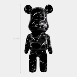 Statues & Sculptures Table Top|Floor Standing^Aero Bear 50cm Black Resin Indoor Sculpture