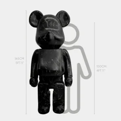 Statues & Sculptures Giant|Floor Standing^Aero Bear 165cm Black Resin Indoor Sculpture
