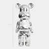 Statues & Sculptures Table Top|Floor Standing^Aero Bear 50cm Chrome Resin Indoor Sculpture
