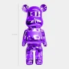Statues & Sculptures Table Top|Floor Standing^Aero Bear 50cm Purple Resin Indoor Sculpture