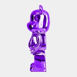 Statues & Sculptures Table Top|Floor Standing^Aero Bear 50cm Purple Resin Indoor Sculpture