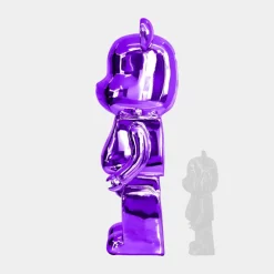 Statues & Sculptures Floor Standing|Animals^Aero Bear 135cm Purple Resin Indoor Sculpture