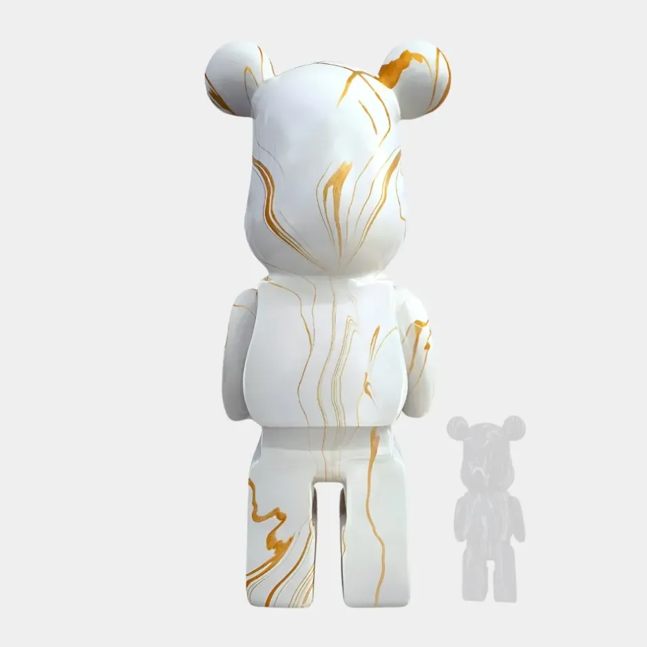 Statues & Sculptures Floor Standing|Animals^Aero Bear 165cm White Resin Indoor Sculpture
