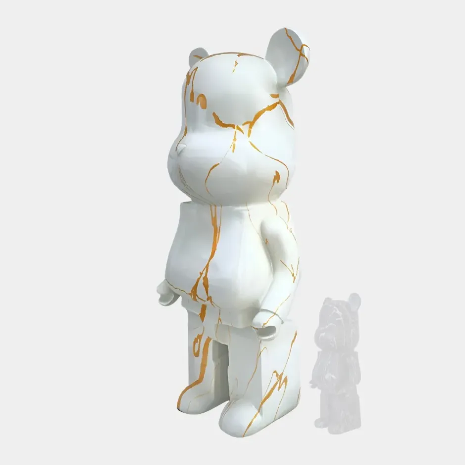 Statues & Sculptures Floor Standing|Animals^Aero Bear 165cm White Resin Indoor Sculpture