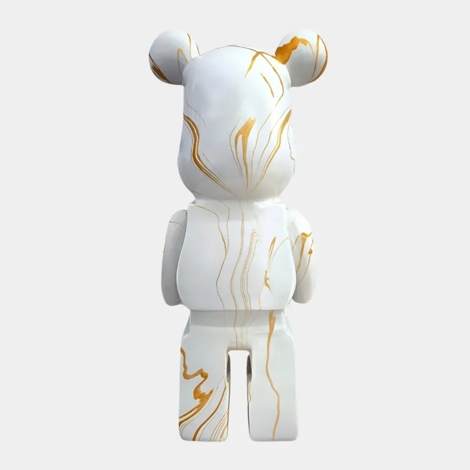 Statues & Sculptures Table Top|Floor Standing^Aero Bear 50cm White Resin Indoor Sculpture