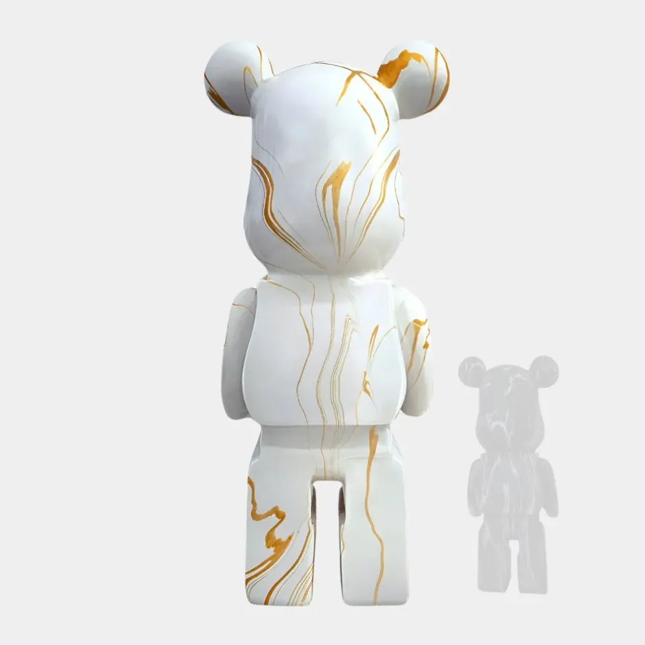 Statues & Sculptures Floor Standing|Animals^Aero Bear 135cm White Resin Indoor Sculpture
