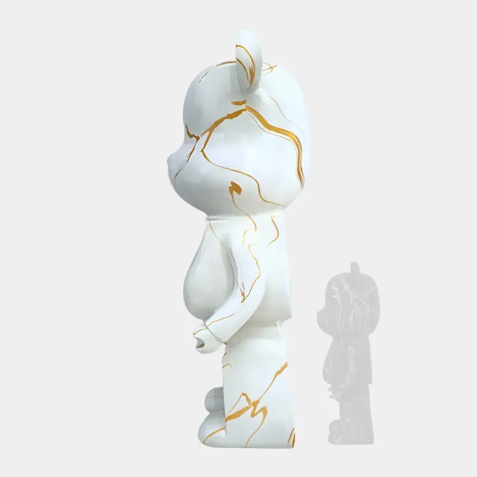 Statues & Sculptures Floor Standing|Animals^Aero Bear 135cm White Resin Indoor Sculpture