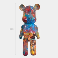 Statues & Sculptures Table Top|Floor Standing^Aero Bear Colourburst 50cm Resin Indoor Sculpture