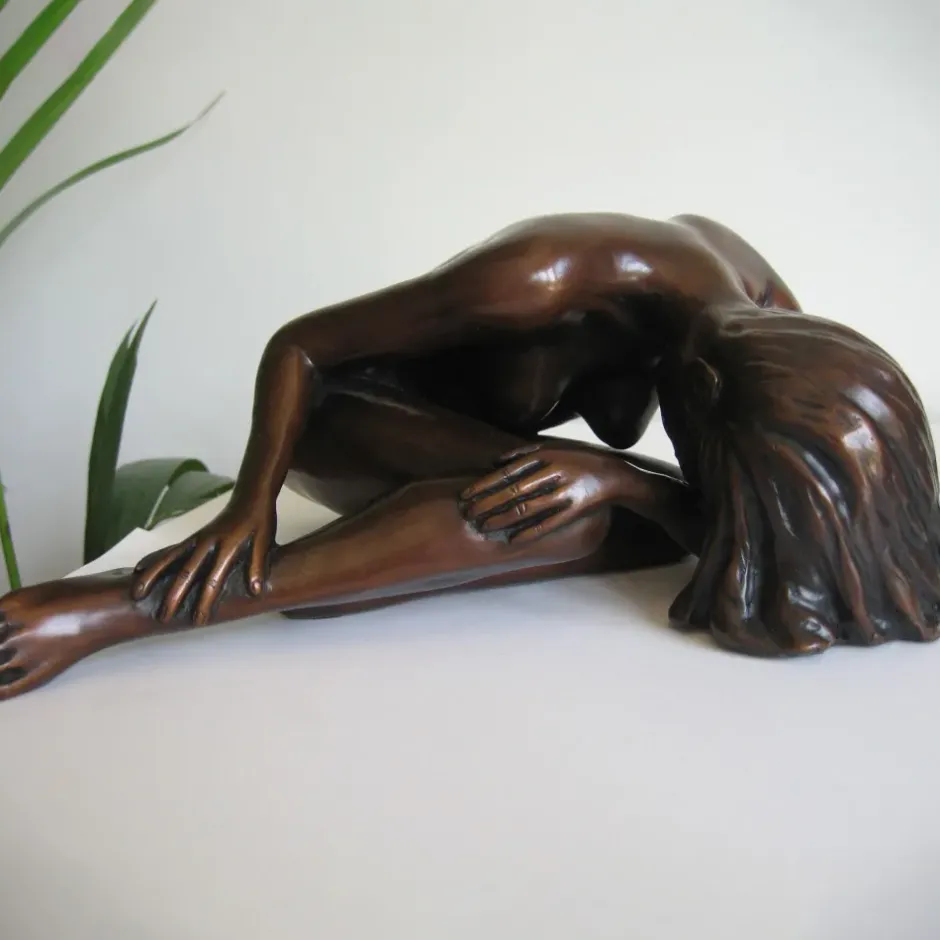 Statues & Sculptures Figurative|Table Top^Alessandra Figurine Bronze Indoor Sculpture