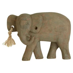 Statues & Sculptures Table Top|Animals^Ancient Elephant 31cm Wood Indoor Statue