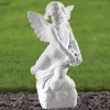 Statues & Sculptures Angel^Angel 56cm Marble Resin Garden Statue