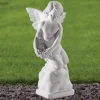 Statues & Sculptures Angel^Angel 38cm Marble Resin Garden Statue