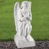 Statues & Sculptures Angel^Angel 54cm Marble Resin Garden Statue