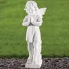 Statues & Sculptures Angel^Angel 45cm Marble Resin Garden Statue