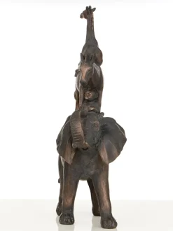 Statues & Sculptures Table Top|Contemporary^Animal Ascent 46cm Bronze Resin Indoor Statue