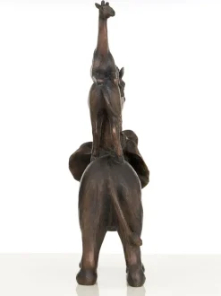 Statues & Sculptures Table Top|Contemporary^Animal Ascent 46cm Bronze Resin Indoor Statue