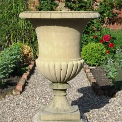Statues & Sculptures Large|Round^Artemis Vase Stone Garden Planter
