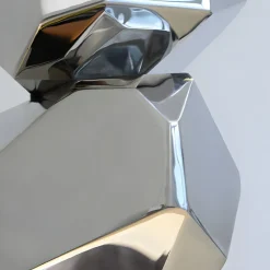 Statues & Sculptures Table Top|Floor Standing^Astrolith 90cm Silver Metal Indoor Sculpture v1