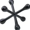 Statues & Sculptures Table Top|Abstract^Atomic Bloom 16cm Black Metal Indoor Sculpture