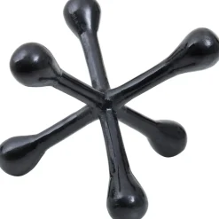 Statues & Sculptures Table Top|Abstract^Atomic Bloom 16cm Black Metal Indoor Sculpture