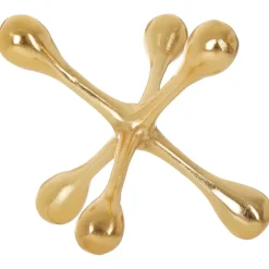 Statues & Sculptures Table Top|Abstract^Atomic Bloom 16cm Gold Metal Indoor Sculpture