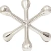 Statues & Sculptures Table Top|Abstract^Atomic Bloom 14cm Silver Metal Indoor Sculpture