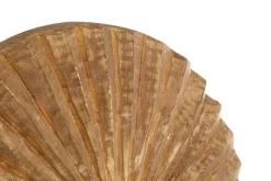 Statues & Sculptures Table Top|Abstract^Aurora Disc 48cm Gold Wood Indoor Sculpture