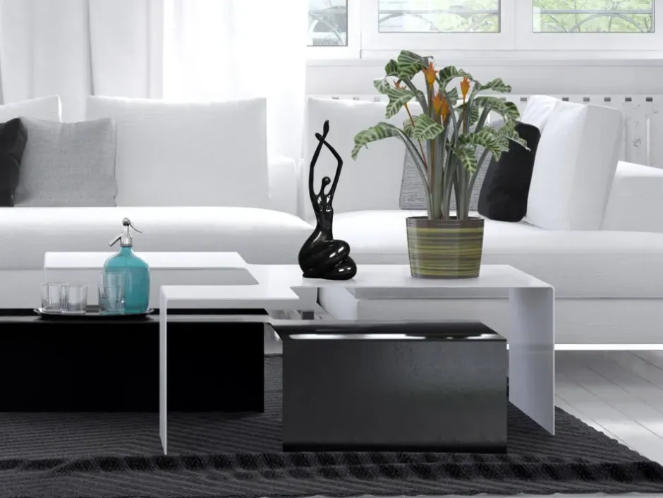 Statues & Sculptures Figurative|Table Top^Awakened Grace 32cm Black Resin Indoor Sculpture