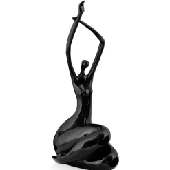 Statues & Sculptures Figurative|Table Top^Awakened Grace 54cm Black Resin Indoor Sculpture