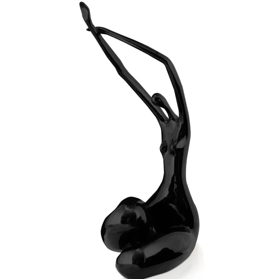 Statues & Sculptures Figurative|Table Top^Awakened Grace 54cm Black Resin Indoor Sculpture