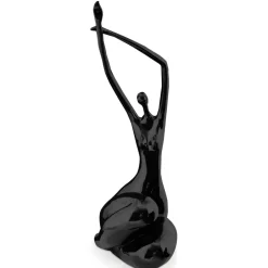 Statues & Sculptures Figurative|Table Top^Awakened Grace 54cm Black Resin Indoor Sculpture