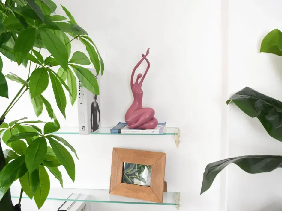 Statues & Sculptures Figurative|Table Top^Awakened Grace 32cm Pink Resin Indoor Sculpture