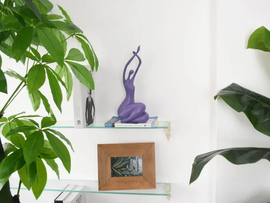 Statues & Sculptures Figurative|Table Top^Awakened Grace 32cm Violet Resin Indoor Sculpture