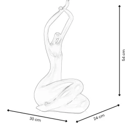 Statues & Sculptures Figurative|Table Top^Awakened Grace 54cm White Resin Indoor Sculpture