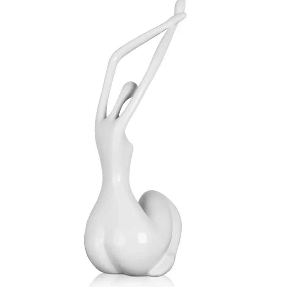 Statues & Sculptures Figurative|Table Top^Awakened Grace 32cm White Resin Indoor Sculpture