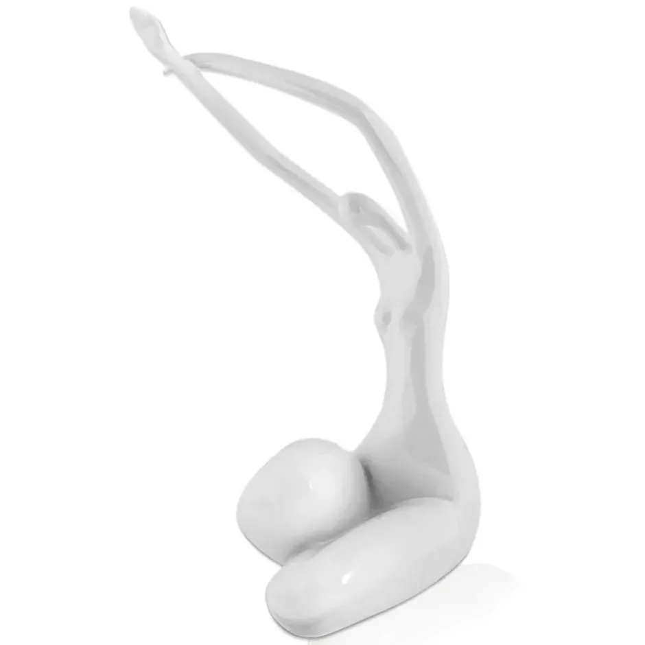 Statues & Sculptures Figurative|Table Top^Awakened Grace 32cm White Resin Indoor Sculpture