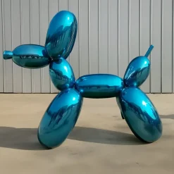 Statues & Sculptures Giant|Floor Standing^Balloon Dog 200cm Blue Metal Garden Sculpture