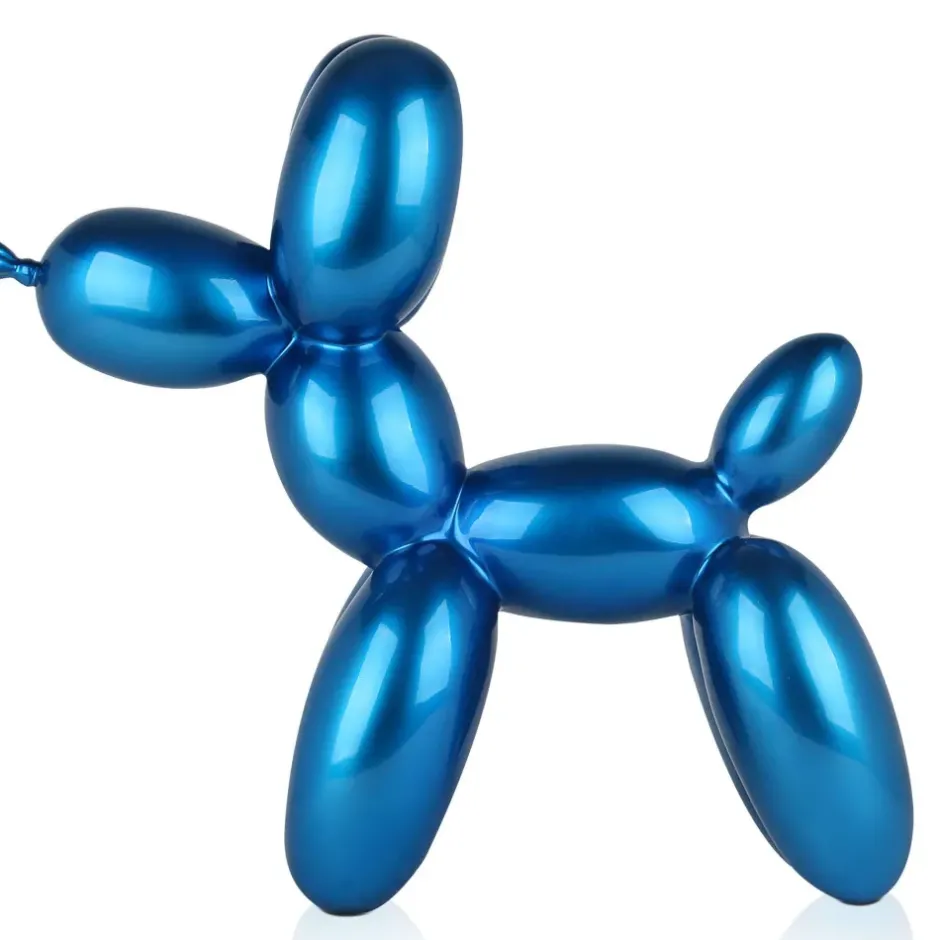 Statues & Sculptures Table Top|Floor Standing^Balloon Dog 46cm Blue Resin Indoor Sculpture