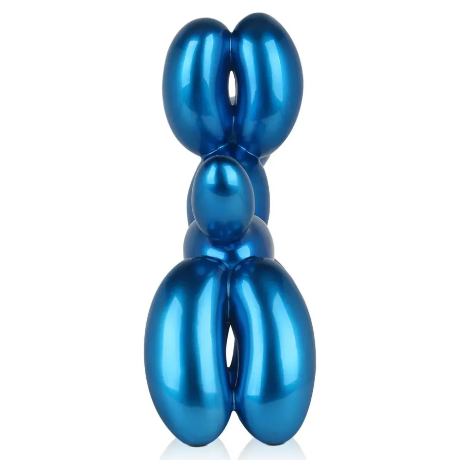 Statues & Sculptures Table Top|Floor Standing^Balloon Dog 46cm Blue Resin Indoor Sculpture