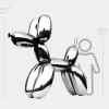 Statues & Sculptures Giant|Floor Standing^Balloon Dog 200cm Chrome Metal Garden Sculpture