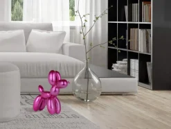 Statues & Sculptures Table Top|Floor Standing^Balloon Dog 46cm Fuchsia Resin Indoor Sculpture