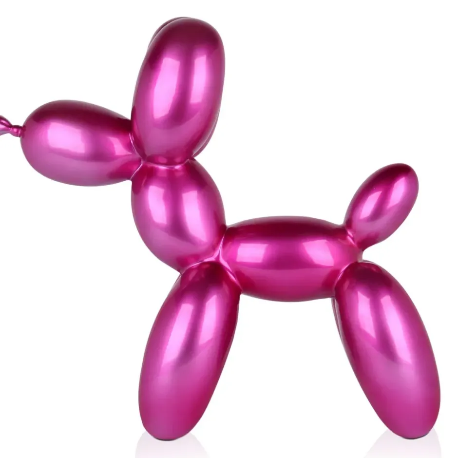 Statues & Sculptures Table Top|Floor Standing^Balloon Dog 46cm Fuchsia Resin Indoor Sculpture