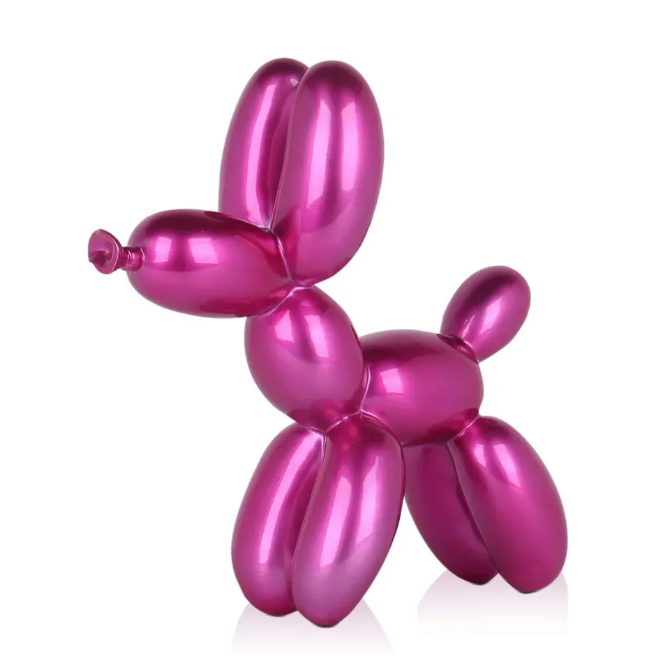 Statues & Sculptures Table Top|Balloon Dogs^Balloon Dog 27cm Fuchsia Resin Indoor Sculpture