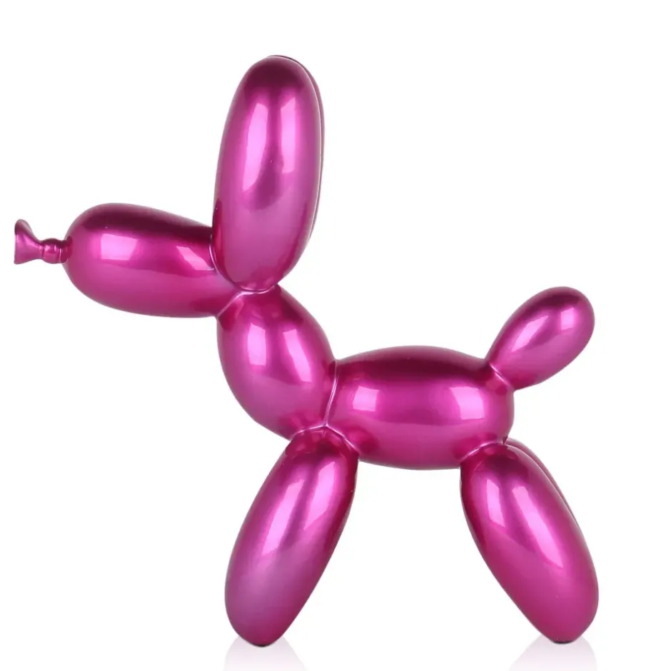 Statues & Sculptures Table Top|Balloon Dogs^Balloon Dog 27cm Fuchsia Resin Indoor Sculpture