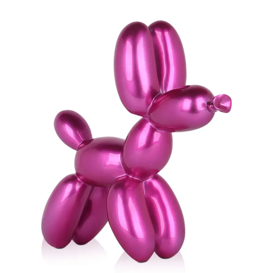 Statues & Sculptures Table Top|Balloon Dogs^Balloon Dog 27cm Fuchsia Resin Indoor Sculpture