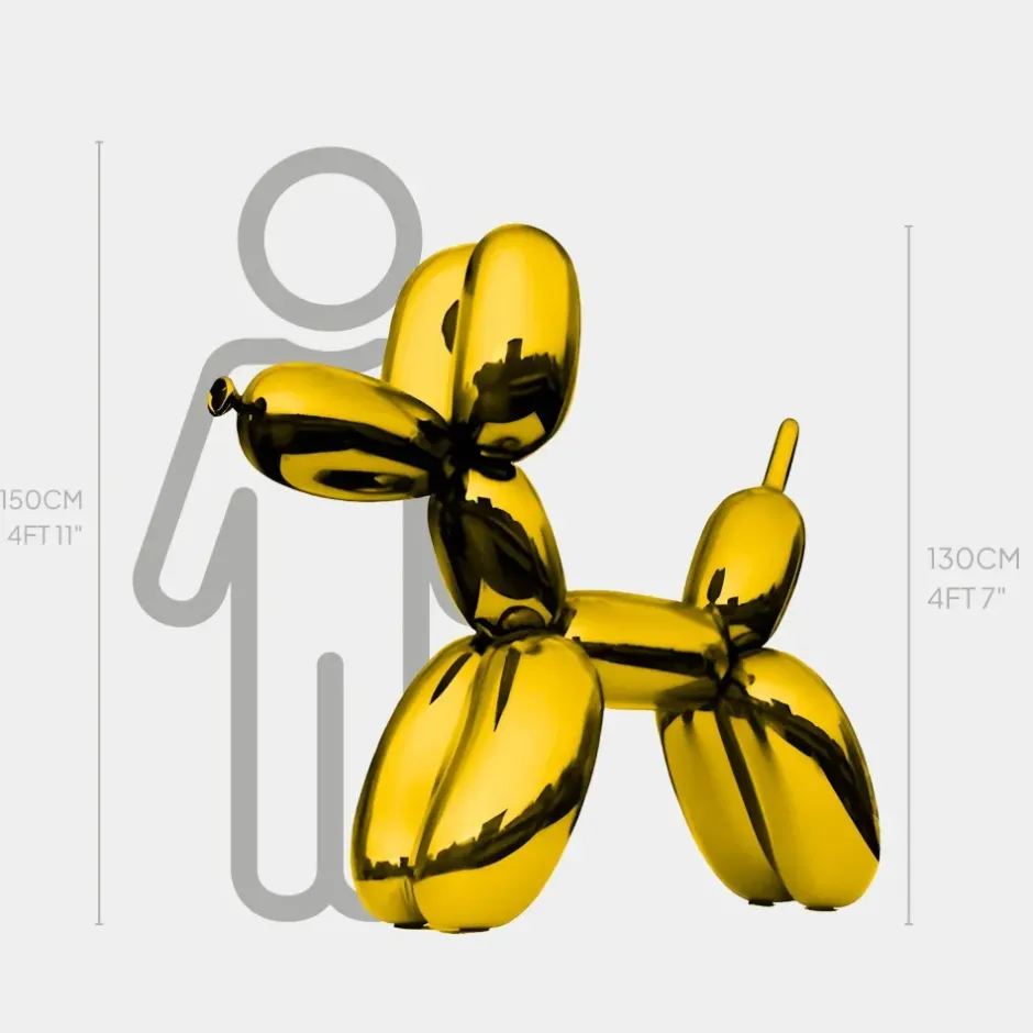Statues & Sculptures Floor Standing|Balloon Dogs^Balloon Dog 130cm Gold Metal Garden Sculpture