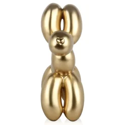 Statues & Sculptures Table Top|Floor Standing^Balloon Dog 46cm Gold Resin Indoor Sculpture