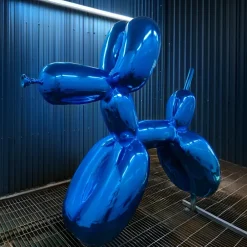 Statues & Sculptures Giant|Floor Standing^Balloon Dog 240cm Ocean Blue Metal Garden Sculpture