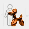 Statues & Sculptures Floor Standing|Balloon Dogs^Balloon Dog 100cm Orange Fibreglass Indoor Sculpture
