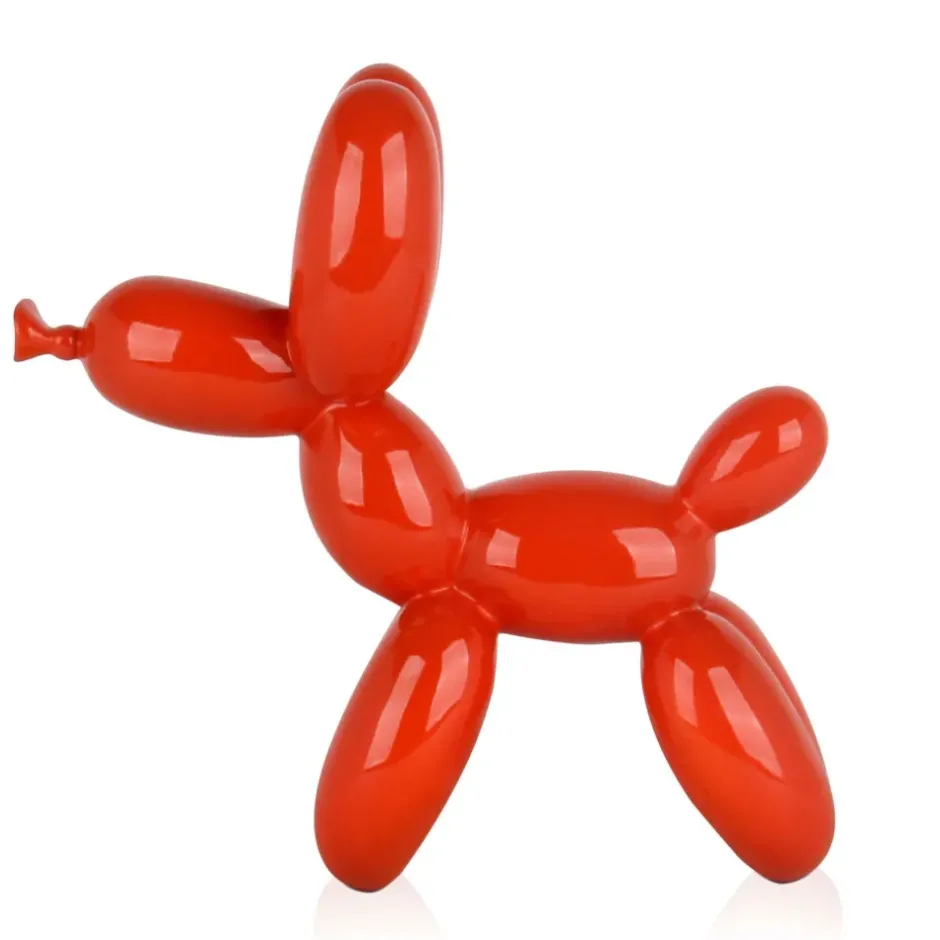 Statues & Sculptures Table Top|Balloon Dogs^Balloon Dog 27cm Orange Resin Indoor Sculpture